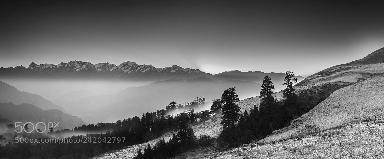 Nikon D3200 sample photo. Sunrise b&w photography