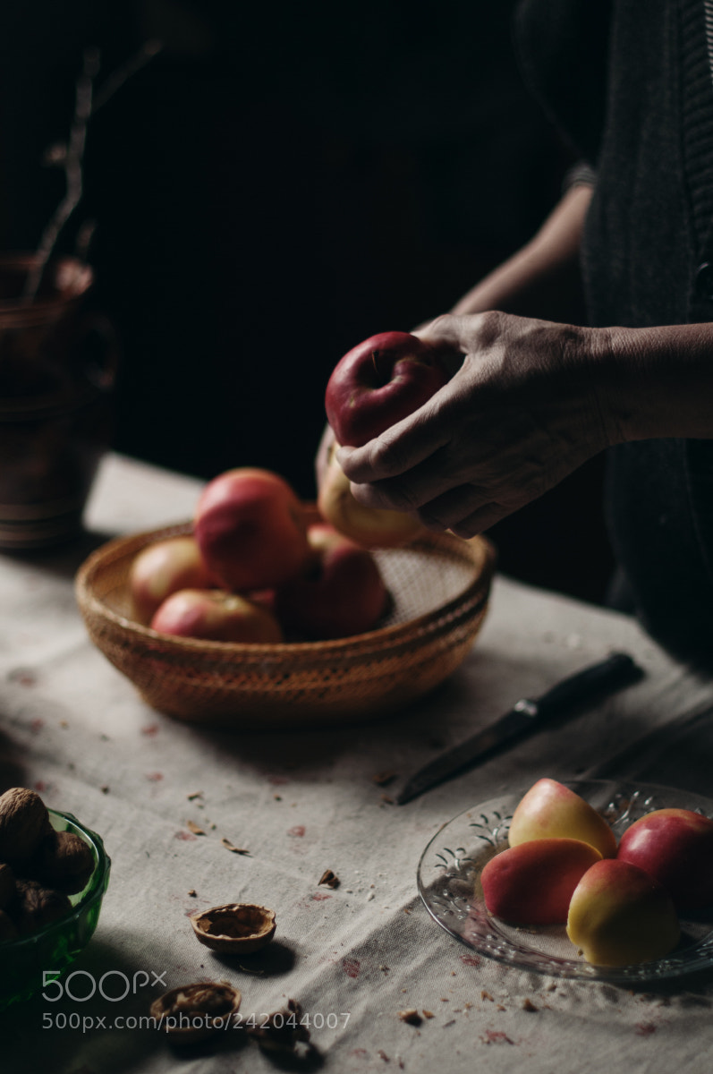 Nikon D300 sample photo. Cooking with my grandma photography