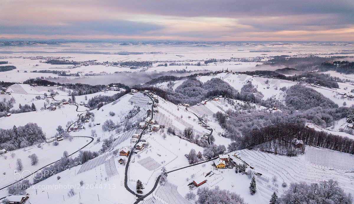 DJI FC220 sample photo. Winter idyl photography
