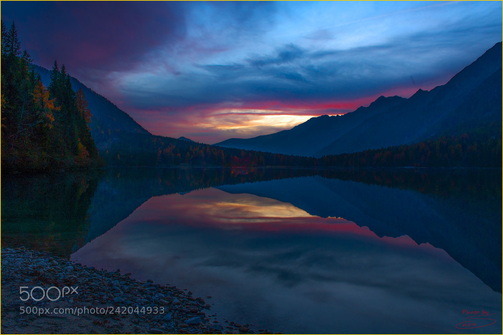 Nikon D700 sample photo. Evening at the lake photography