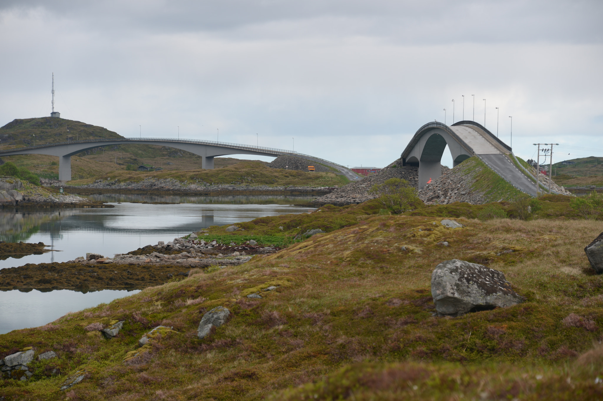 Nikon D4 sample photo. Dable bridges in lofoten isolands photography