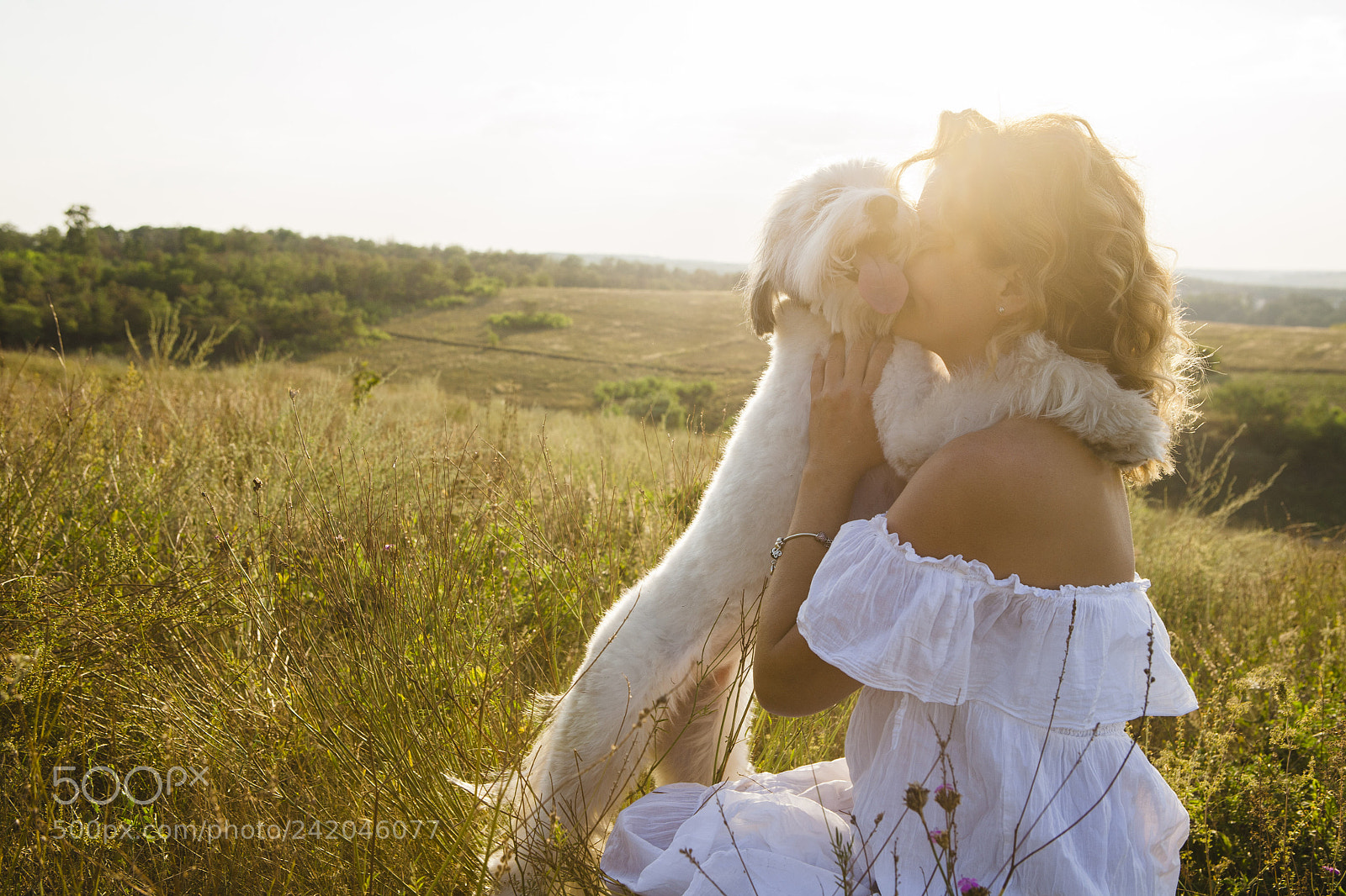 Canon EOS 5D sample photo. Anna and her dog photography