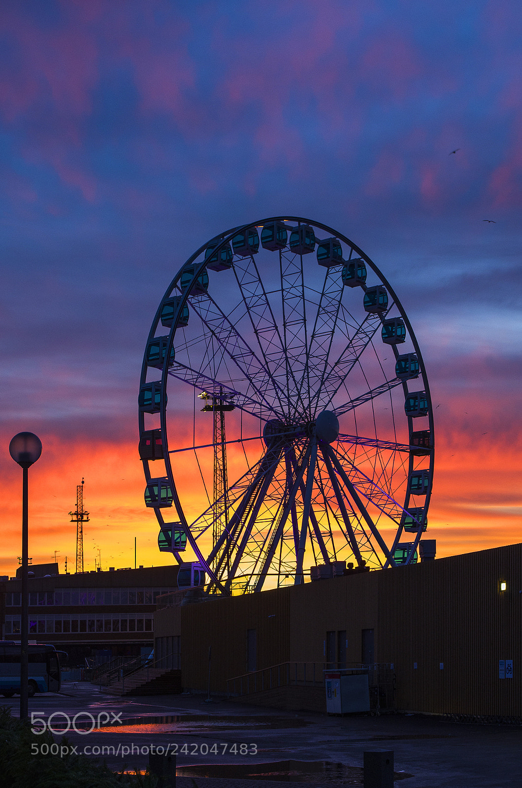 Pentax K-30 sample photo. Giant wheel of helsinki photography