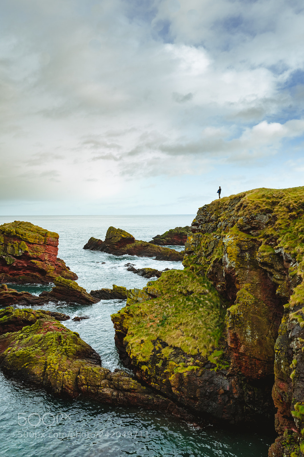 Sony a7 II sample photo. Cliffs by st abbs photography
