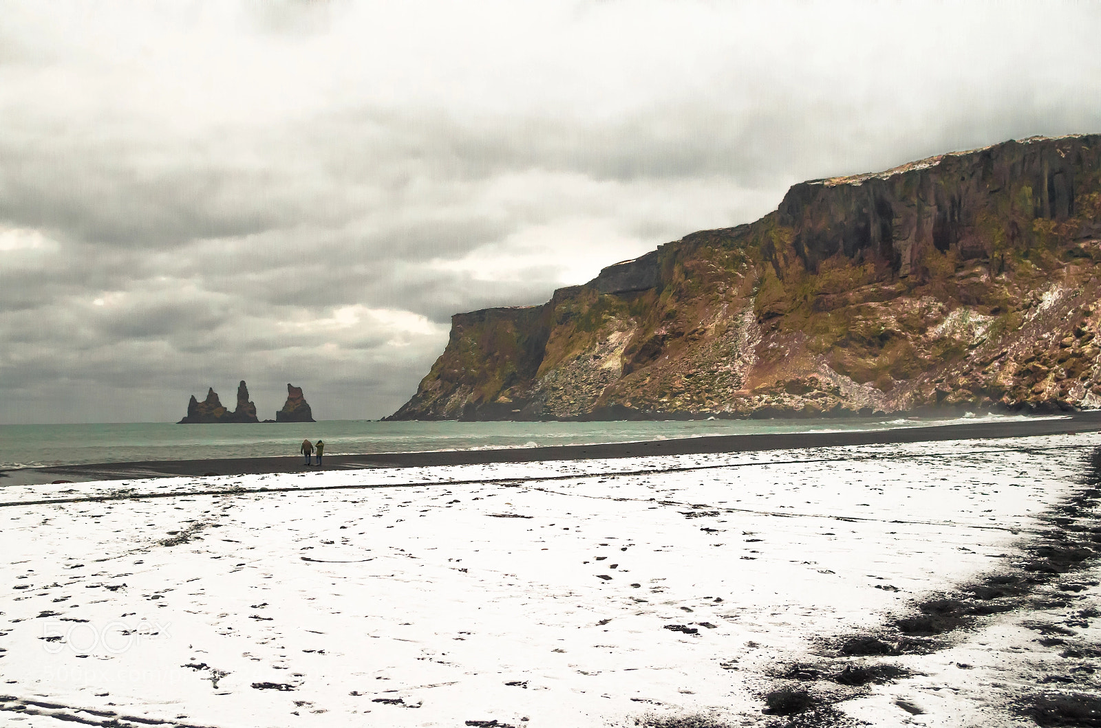 Pentax K-500 sample photo. The reynisdrangar sea stacks photography