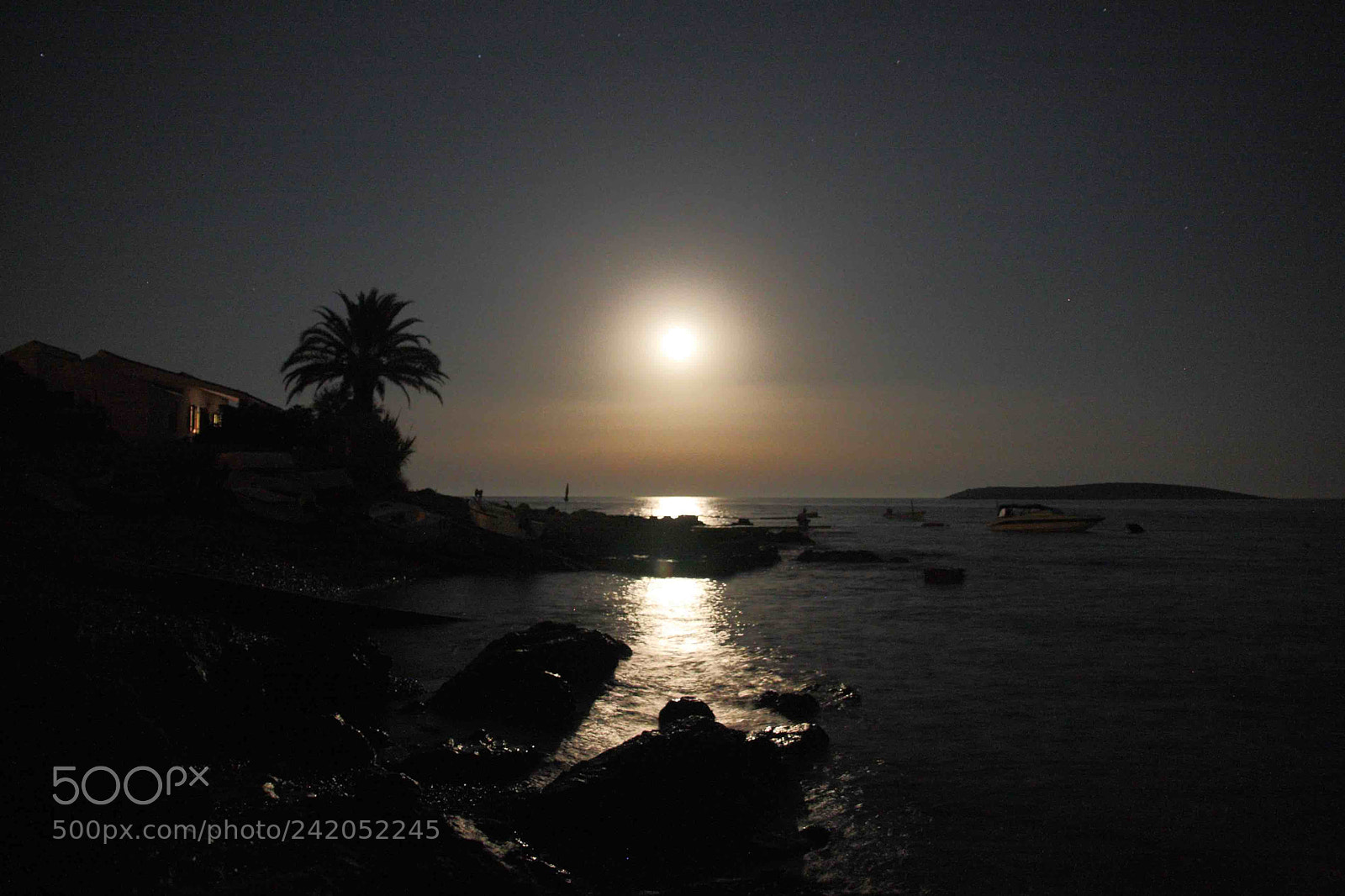 Canon EOS 40D sample photo. Moonlight photography