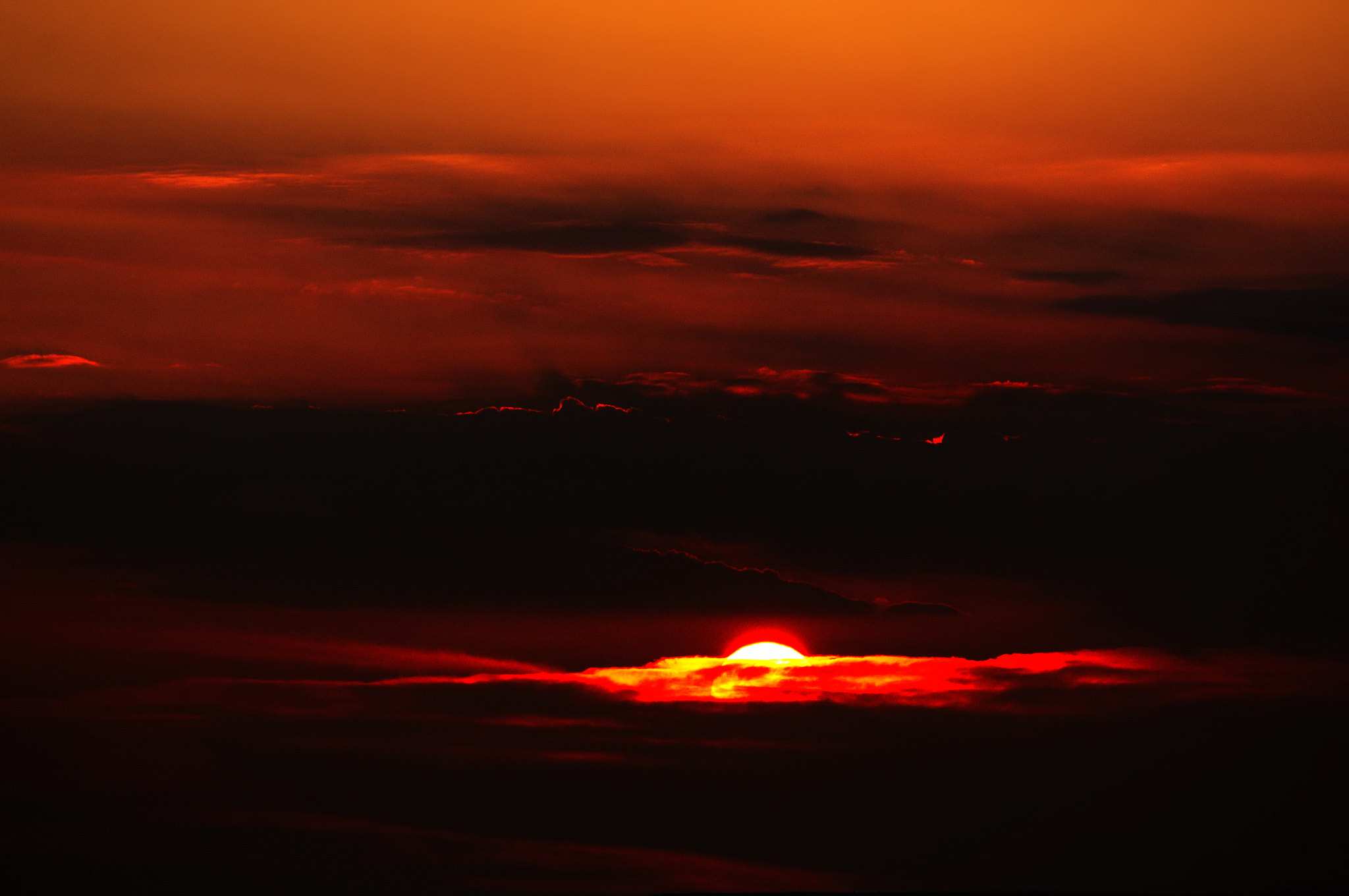 Sony Alpha NEX-5N sample photo. Fire in the sky photography