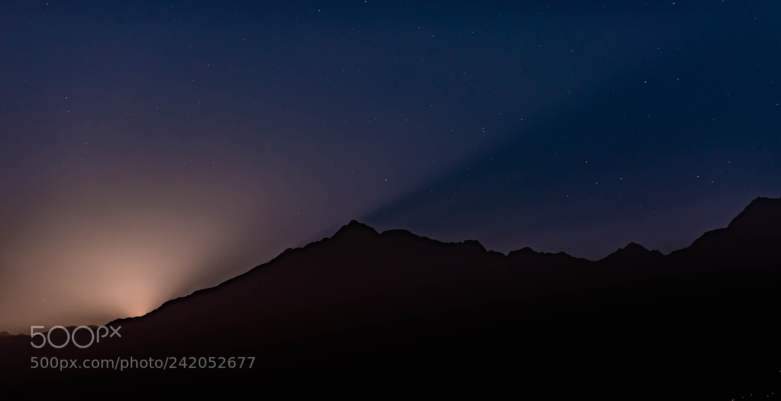 Nikon D810 sample photo. Monduntergang in den alpen photography