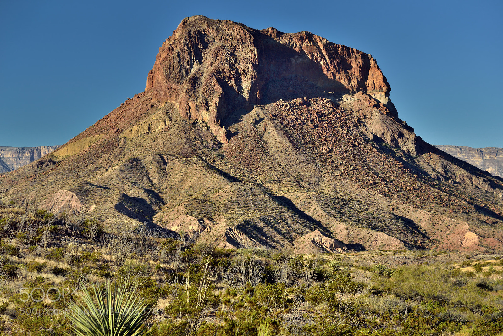 Nikon D800E sample photo. Castolon peak cerro castellan photography
