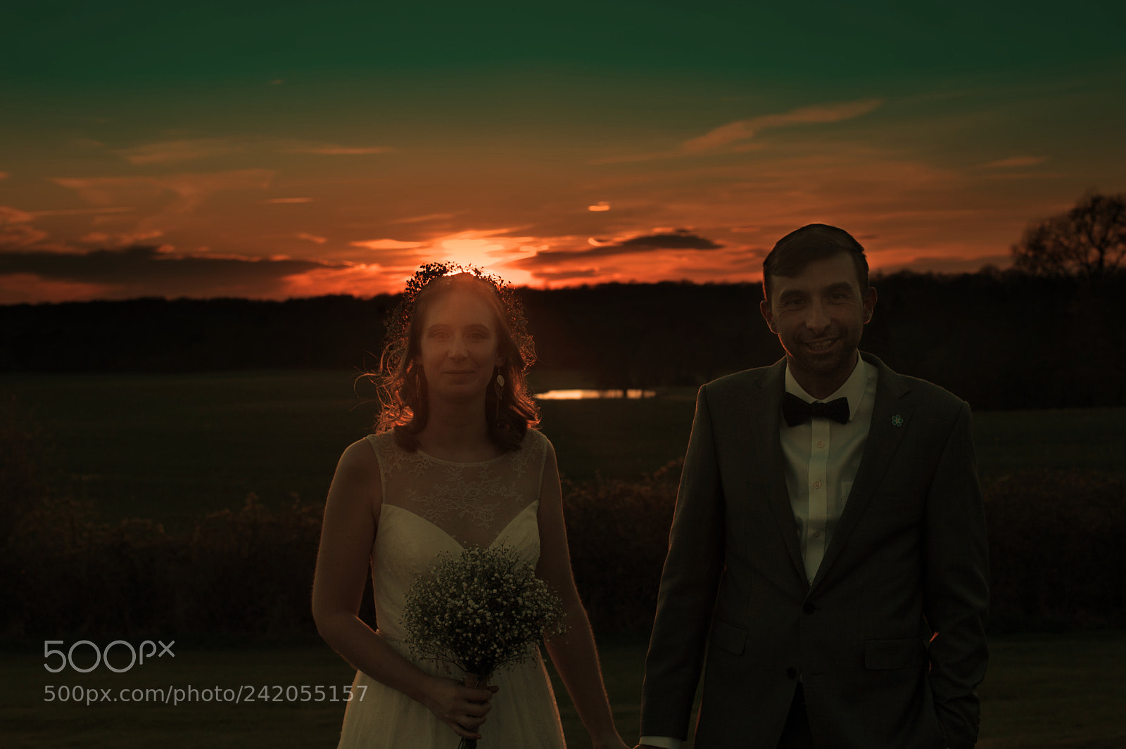 Nikon D3 sample photo. When love & sunset meet photography