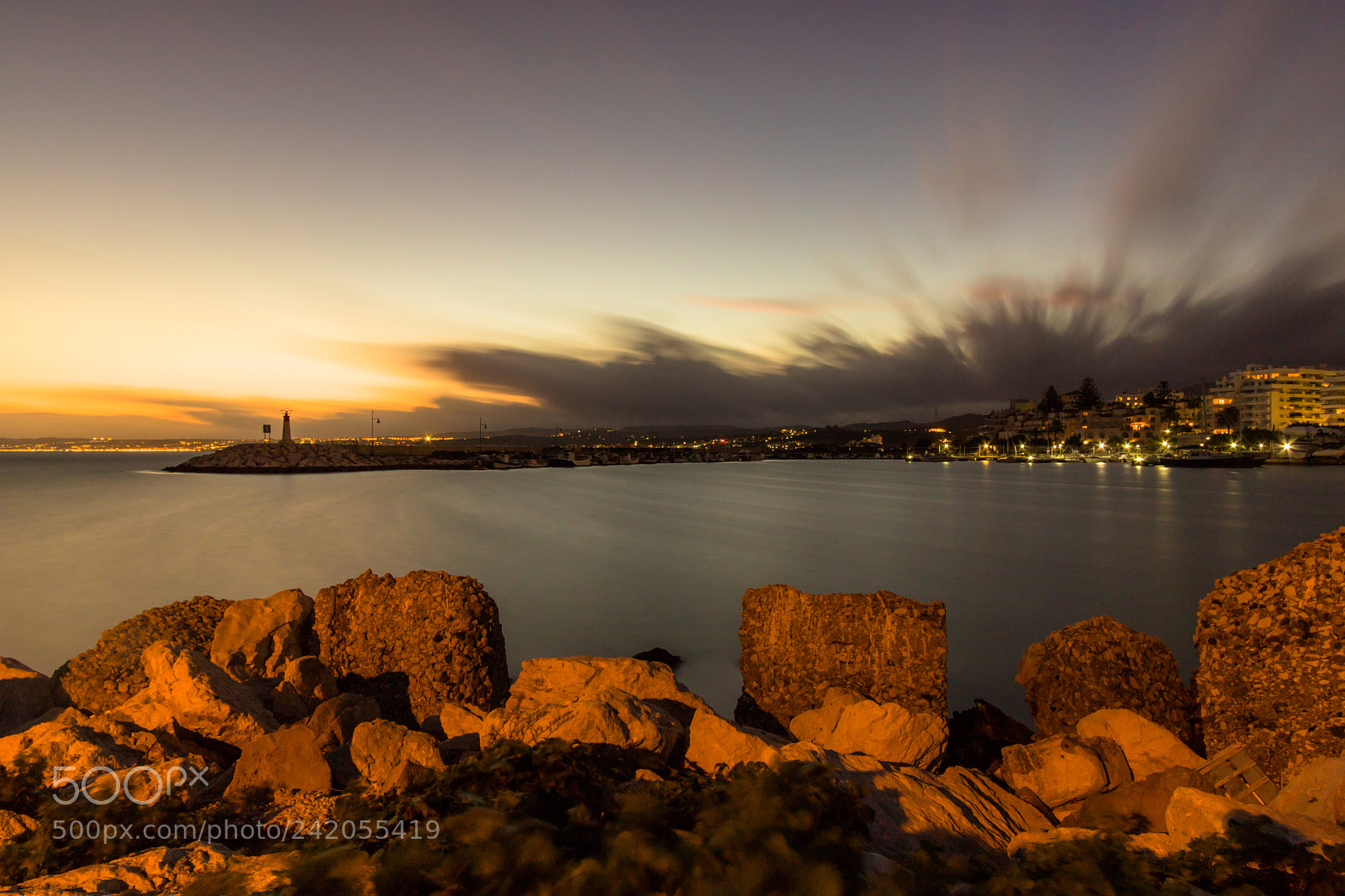 Canon EOS 750D (EOS Rebel T6i / EOS Kiss X8i) sample photo. Estepona port at sunset photography