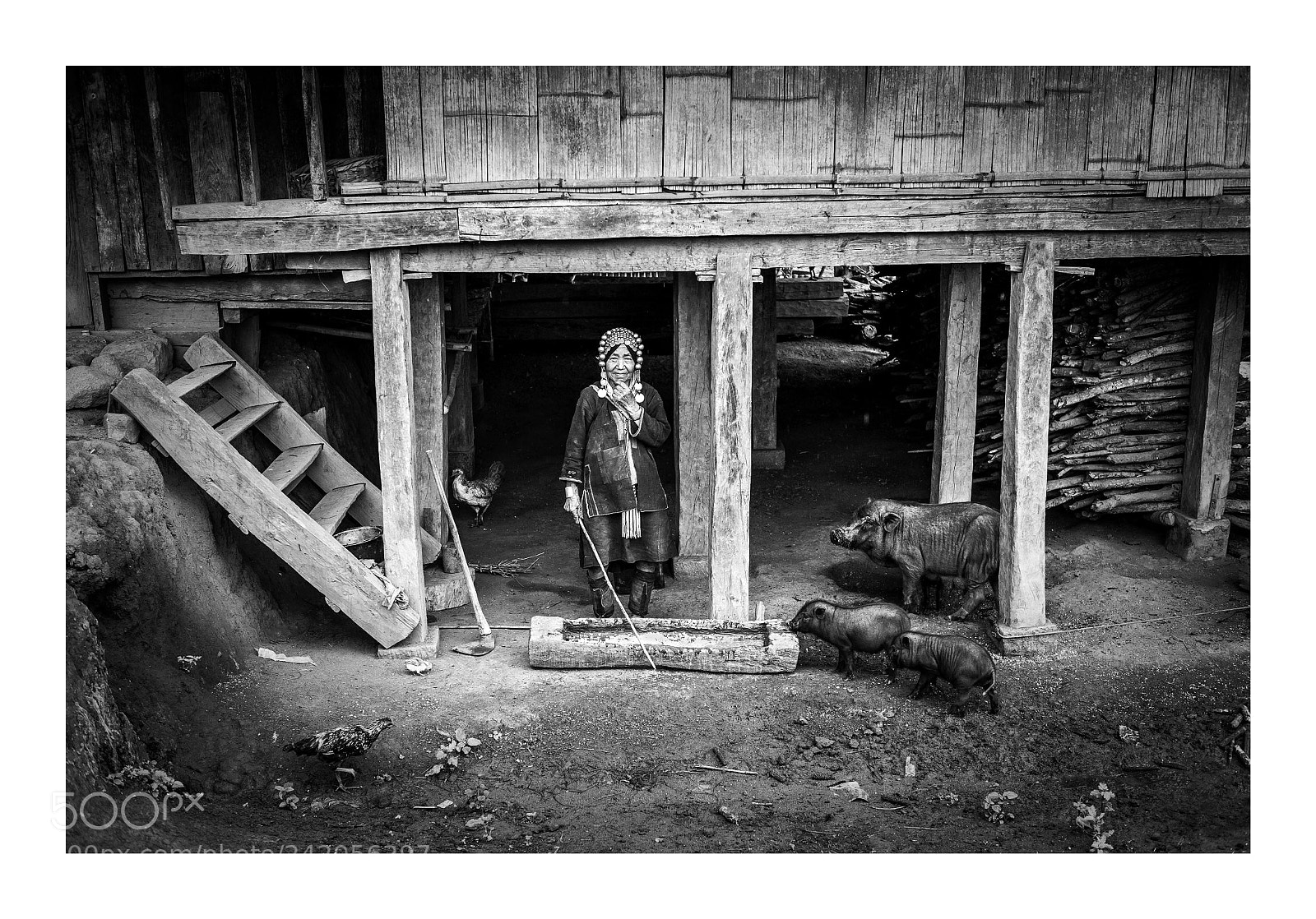 Nikon D700 sample photo. Akha woman - ii photography