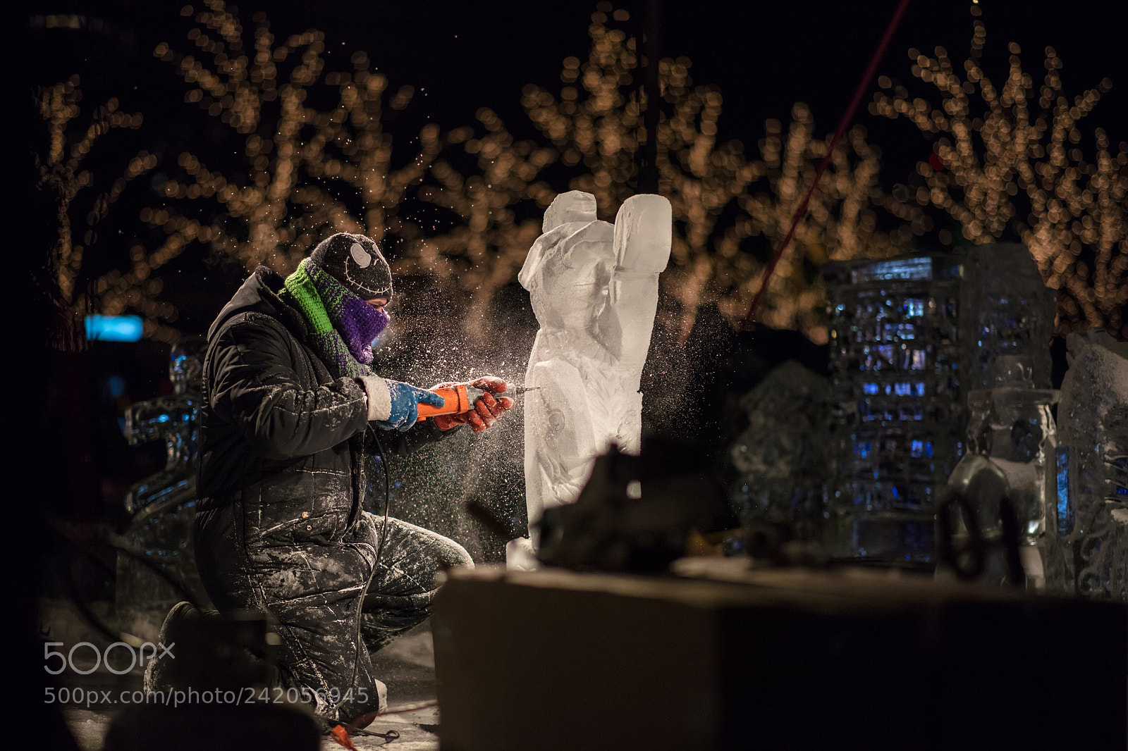 Canon EOS 5DS R sample photo. Ice sculpturing, step 2 photography