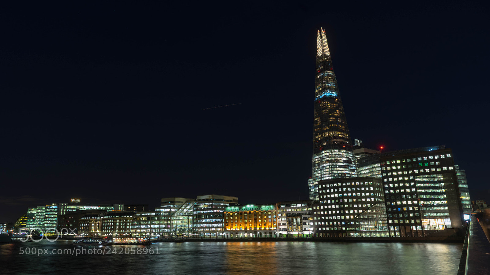 Sony a7 II sample photo. The shard at night photography