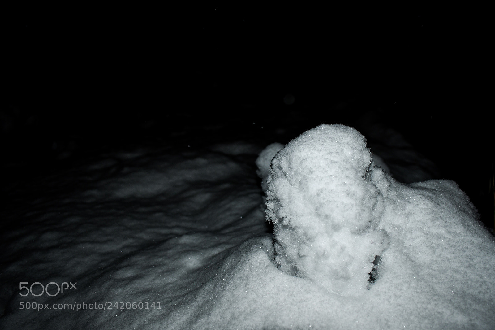 Nikon D3400 sample photo. Mysterious object of snow photography