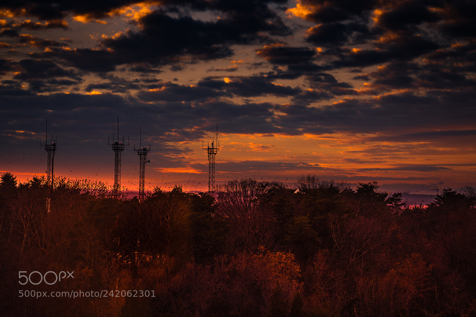 Sony a7R III sample photo. Cell towers photography