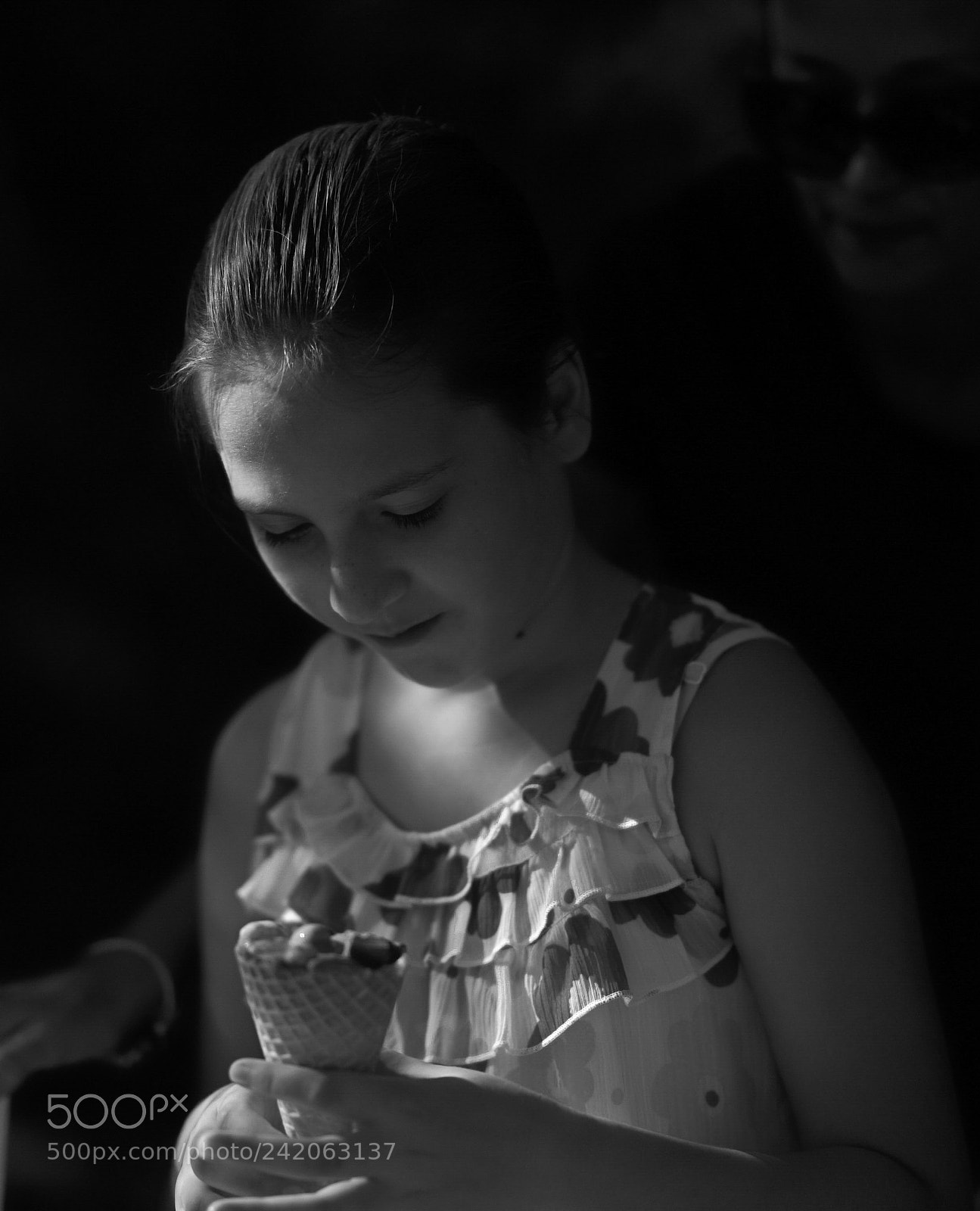 Sony a7S sample photo. Ice-cream girl photography