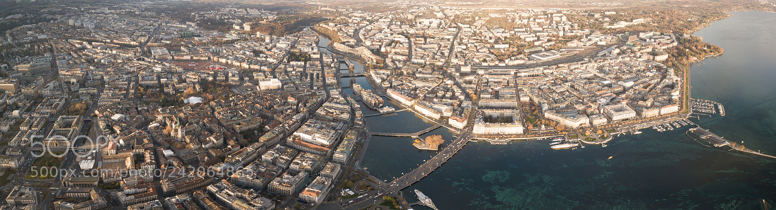 DJI FC220 sample photo. Geneva panorama photography