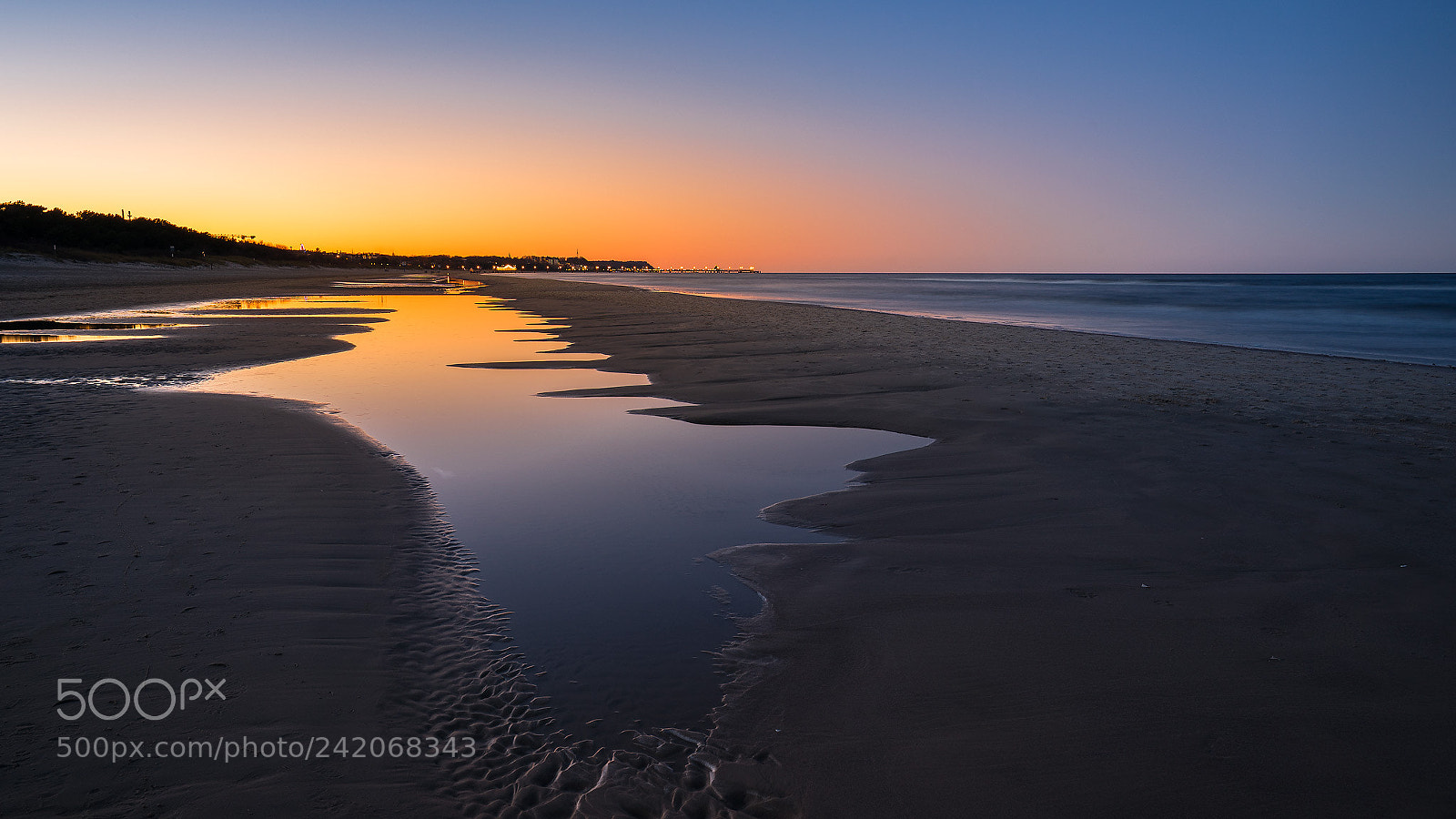 Sony a9 sample photo. Ahlbeck nach sonnenuntergang photography