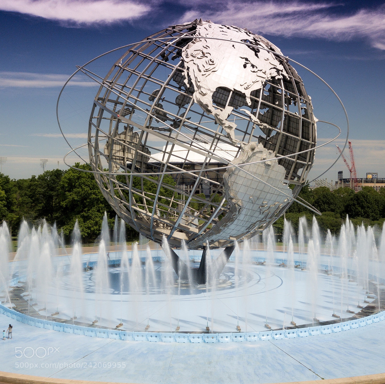 DJI FC220 sample photo. Flushing meadow park photography