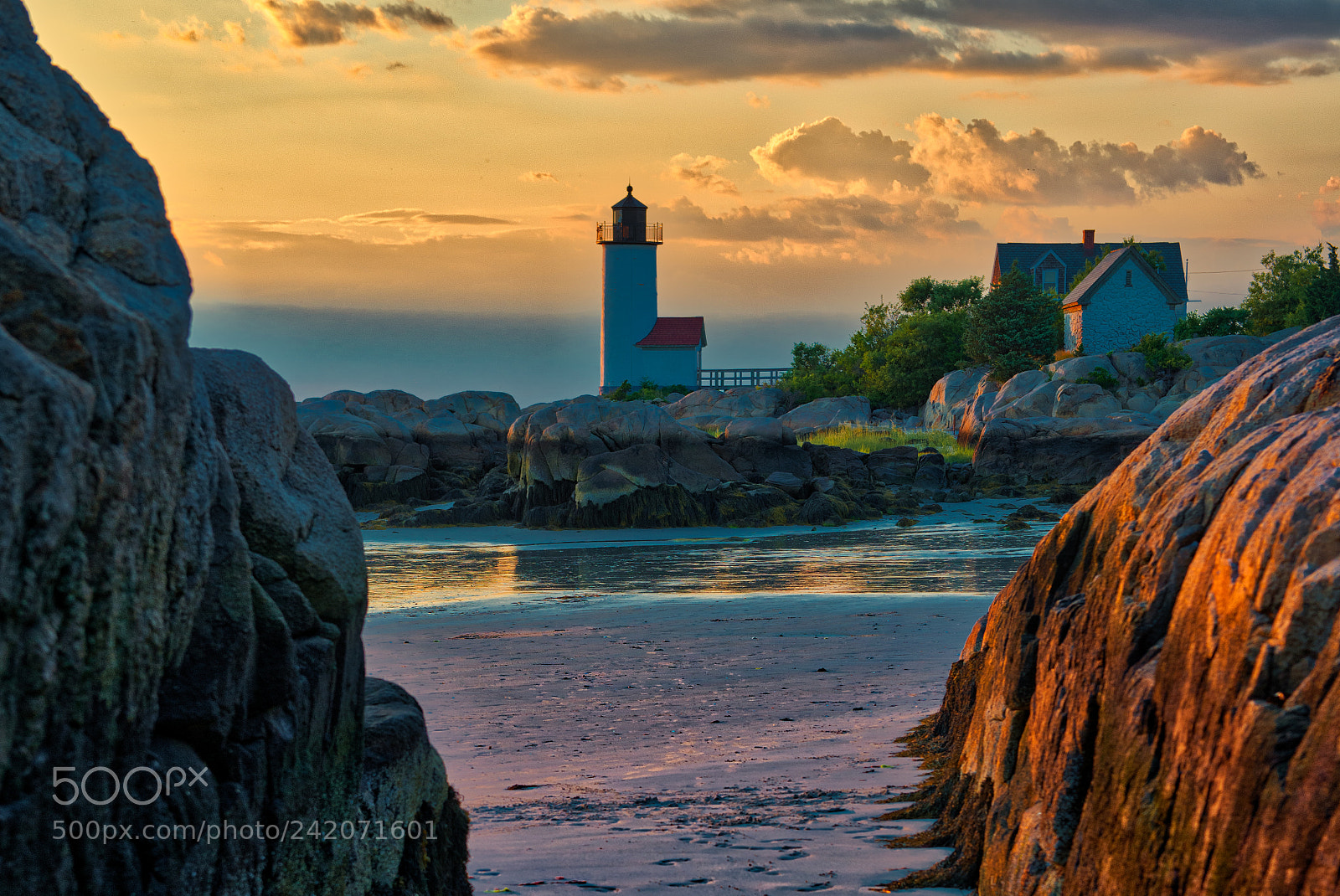 Nikon D800 sample photo. Squam lighthouse at sunset photography