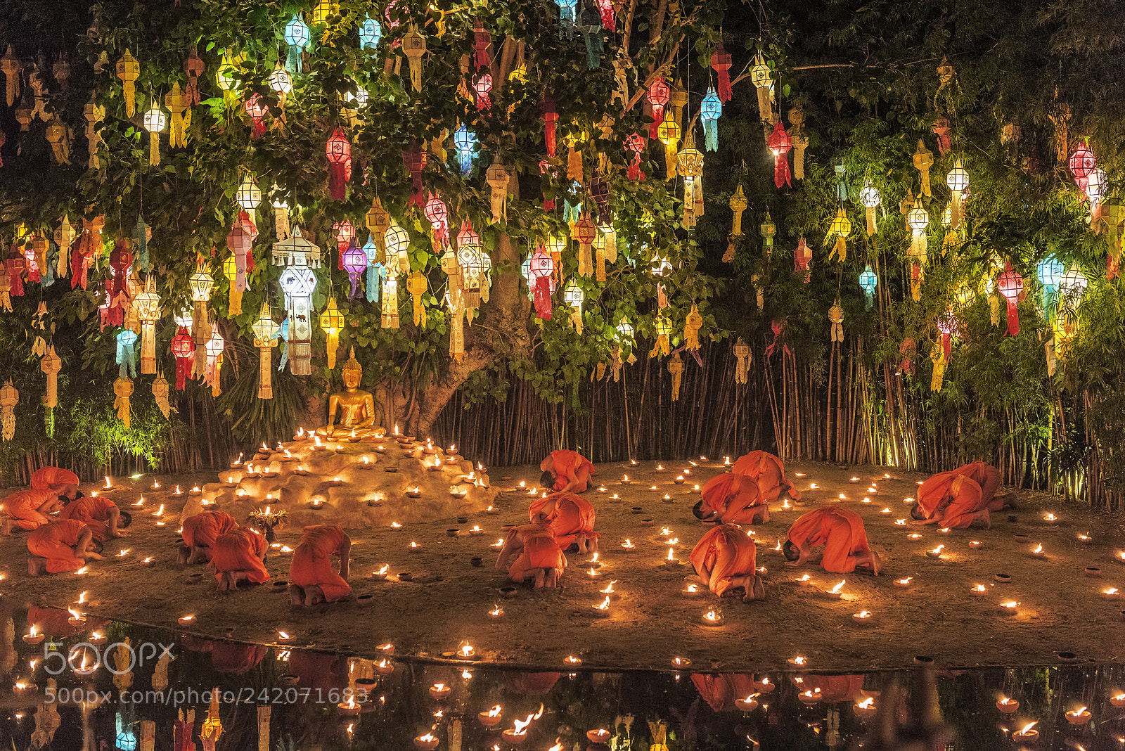 Nikon D810 sample photo. Prayers wat phan tao photography