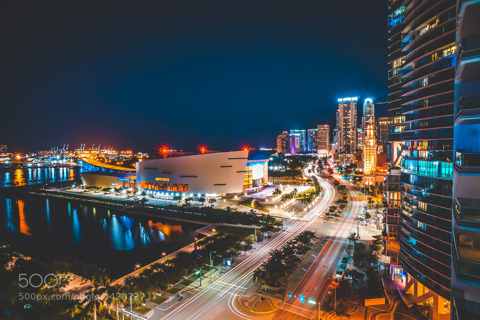 Sony a6500 sample photo. Miami skyline photography