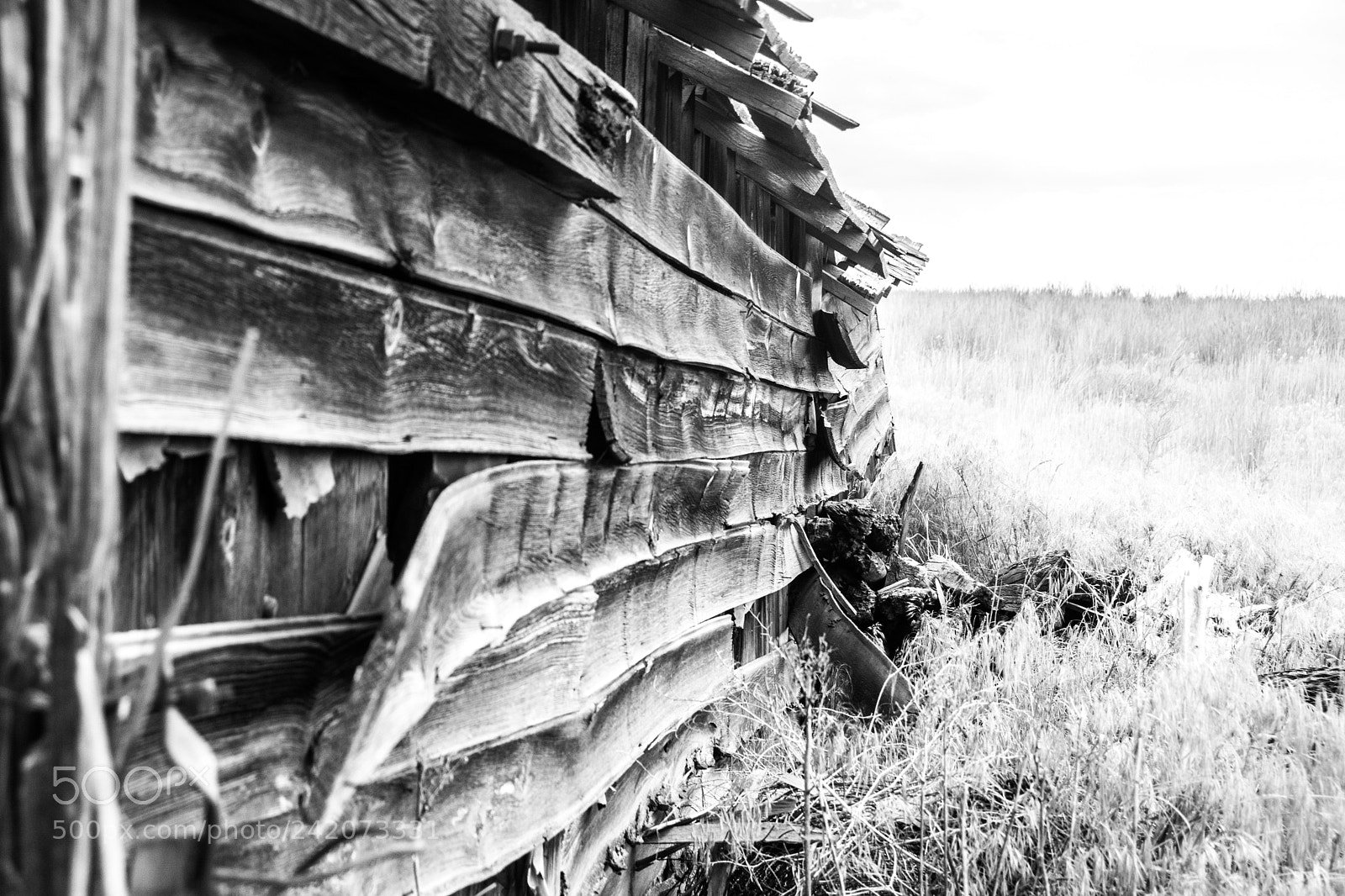 Nikon D7100 sample photo. Collasing barn photography