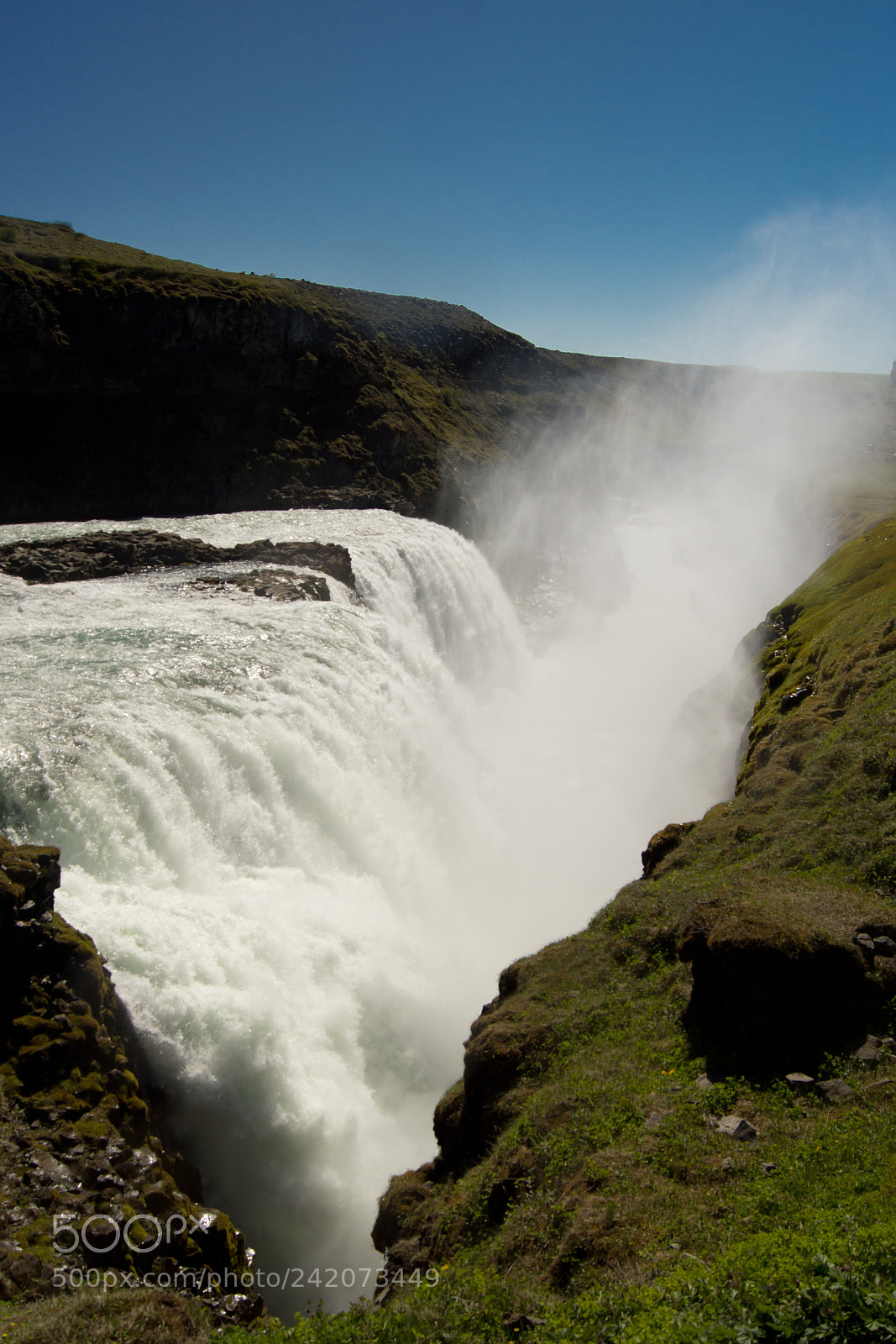 Sony SLT-A65 (SLT-A65V) sample photo. Gullfoss side photography