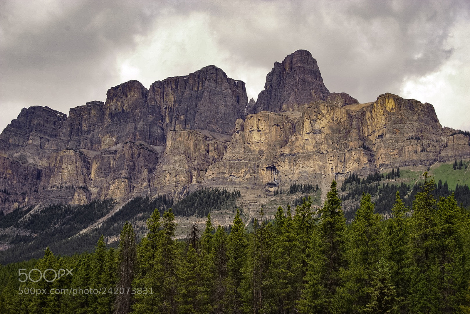 Sony a7 II sample photo. Castle mountain banff canada photography