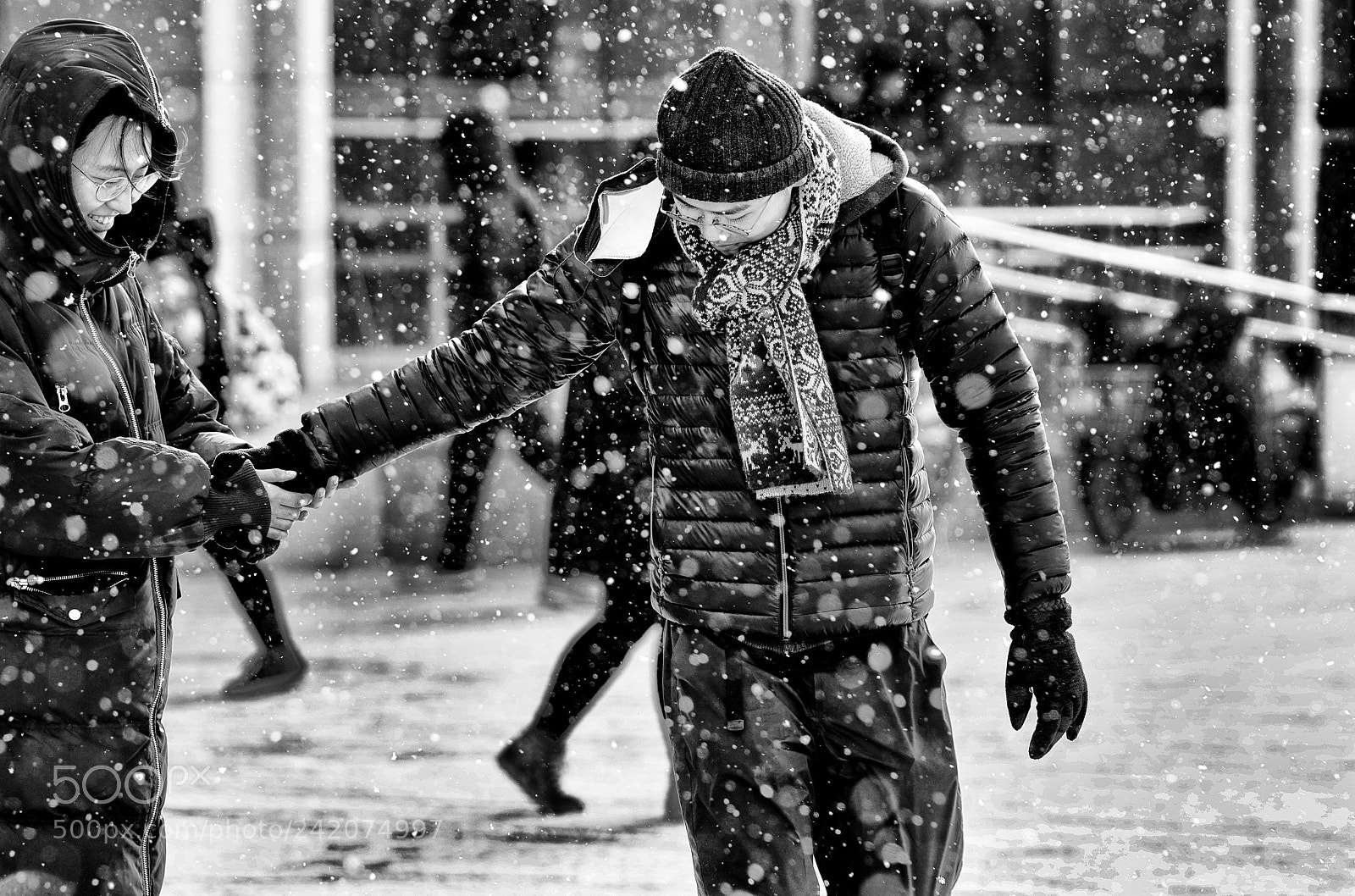 Sony a7R III sample photo. Snowing photography