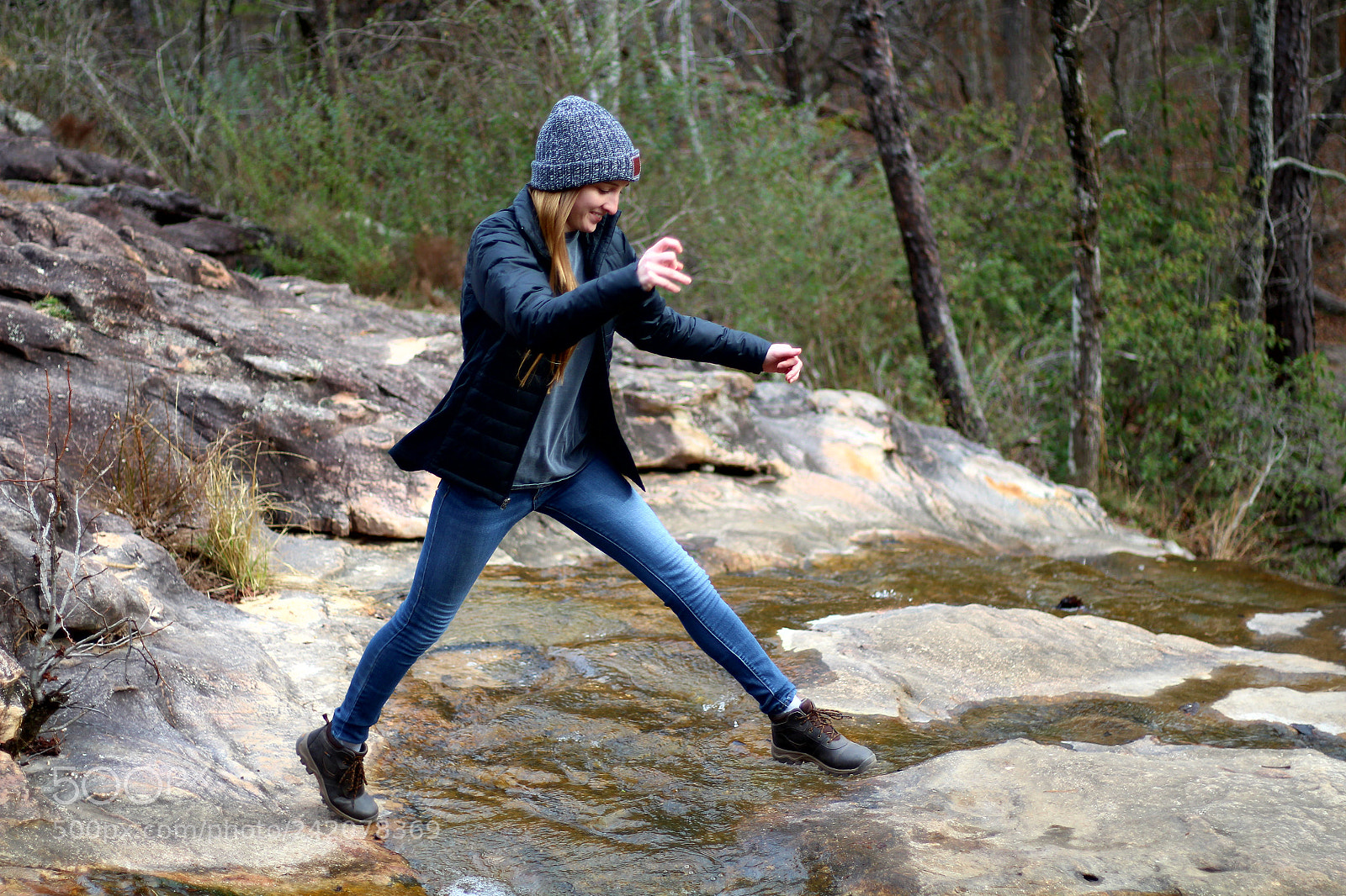 Canon EOS 700D (EOS Rebel T5i / EOS Kiss X7i) sample photo. Stream jumping photography