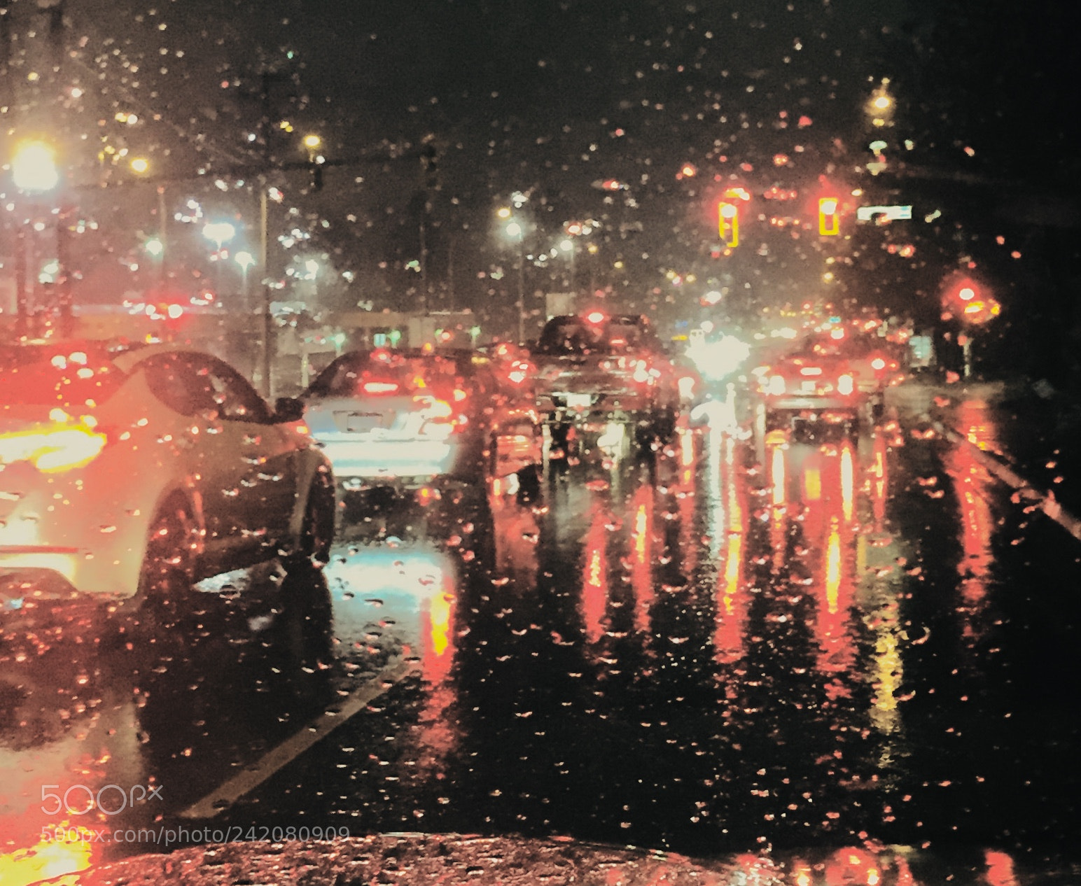 Apple iPhone 6 sample photo. Rainy night photography