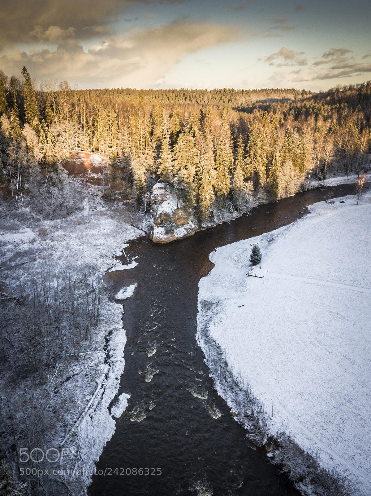 DJI FC220 sample photo. Winter landscape 4 photography