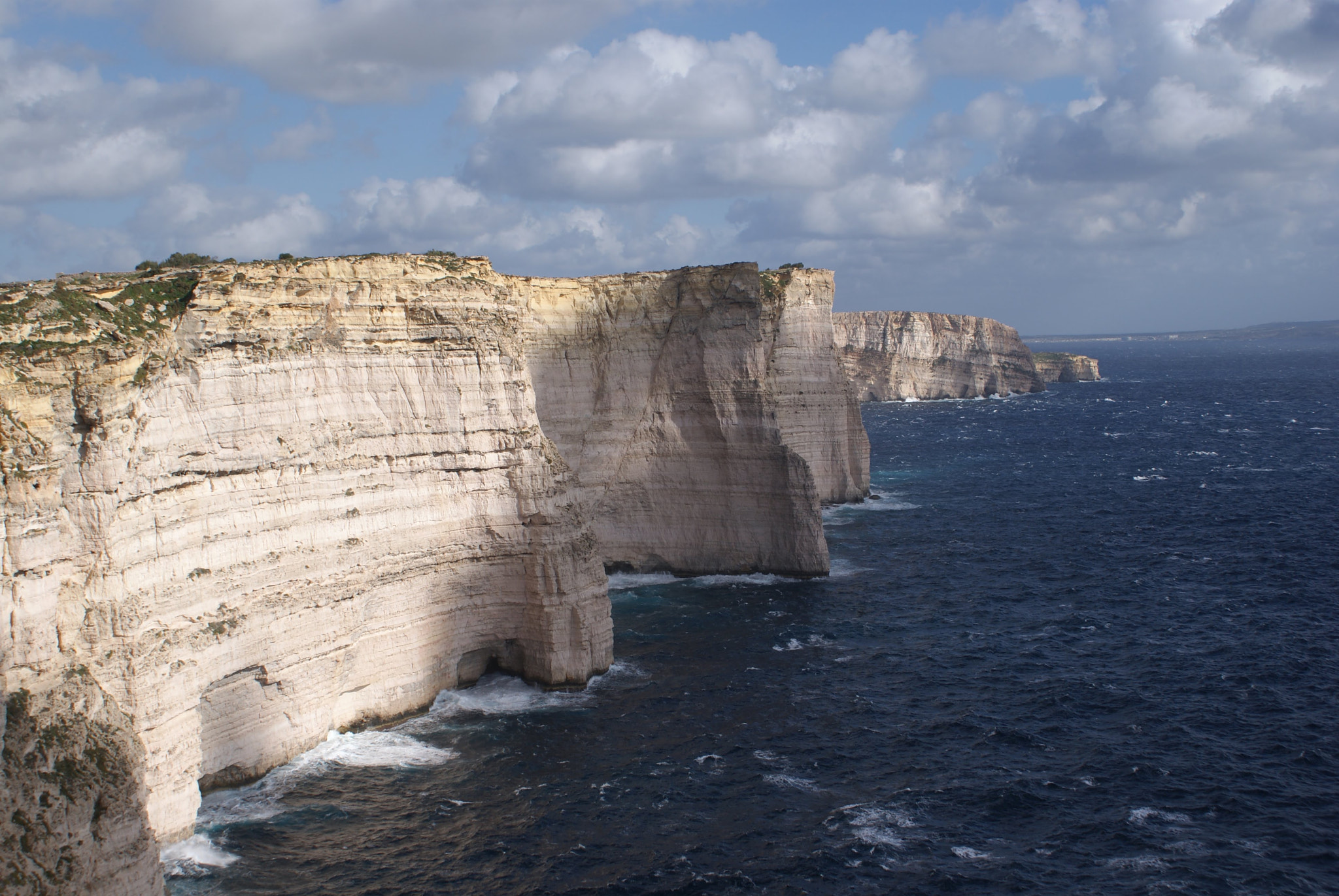 Sony Alpha DSLR-A300 sample photo. Cliffs left photography