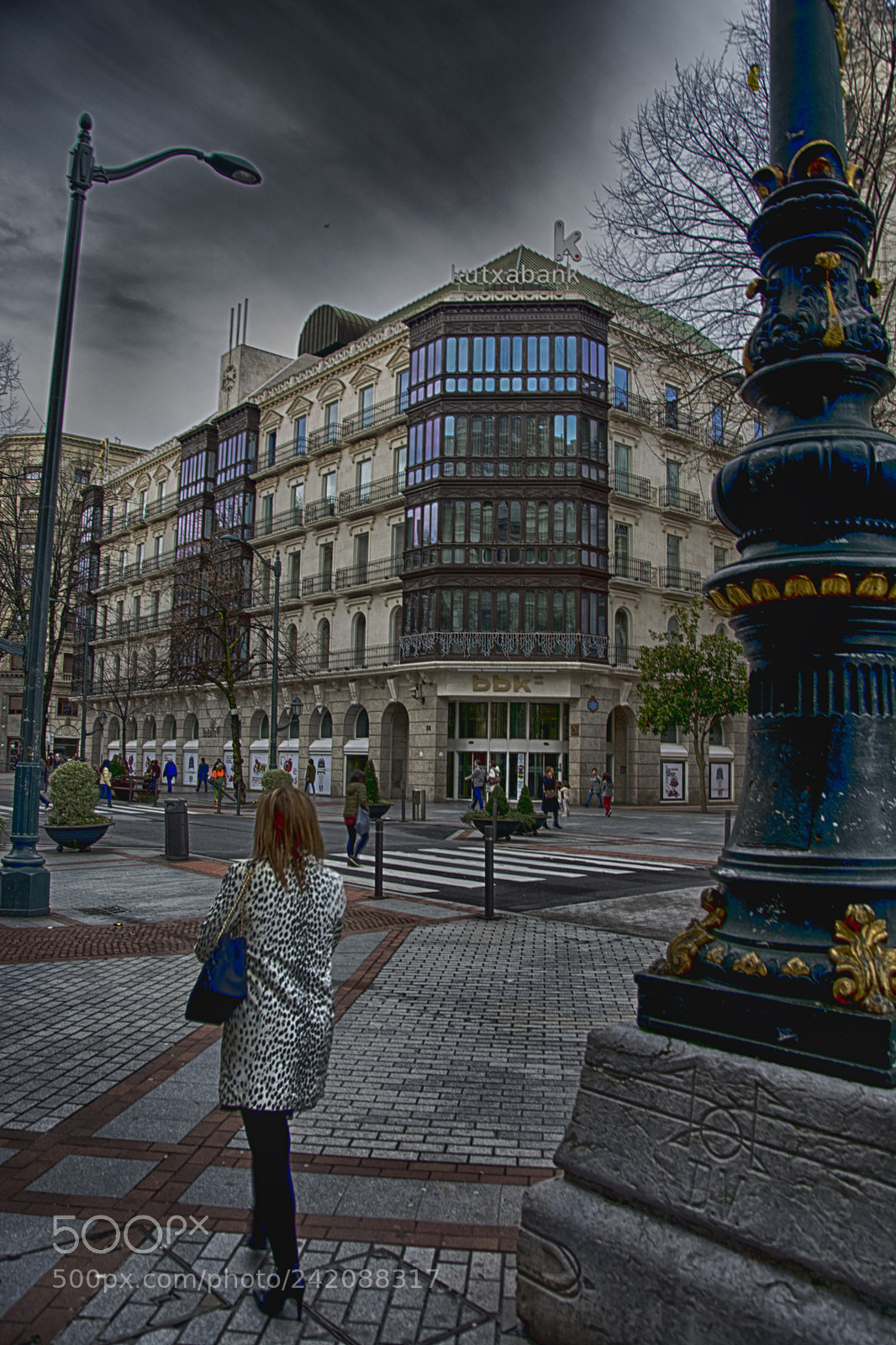 Nikon D7100 sample photo. Gran via bilbao hdr photography