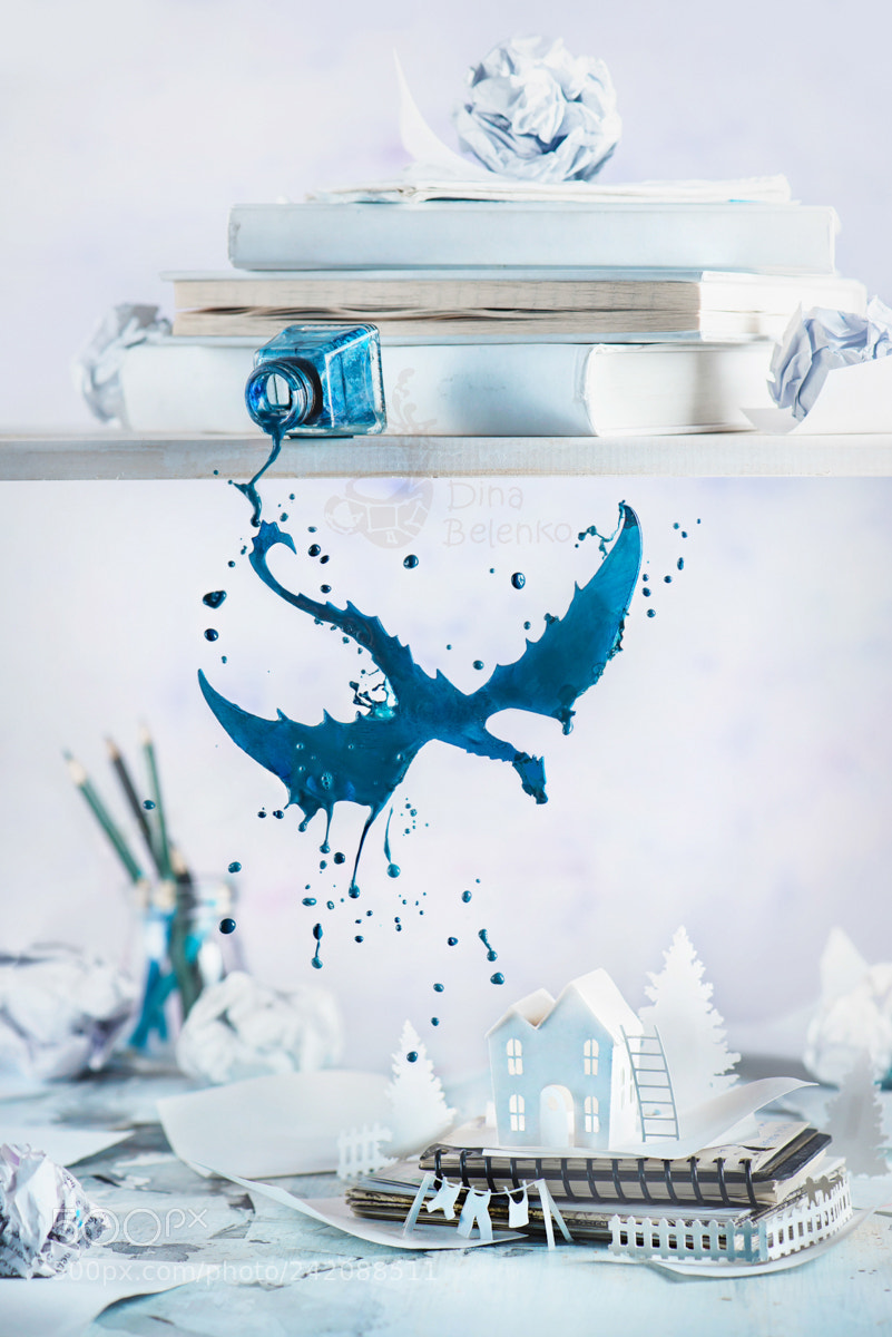 Nikon D800 sample photo. Imaginary dragon flying from photography