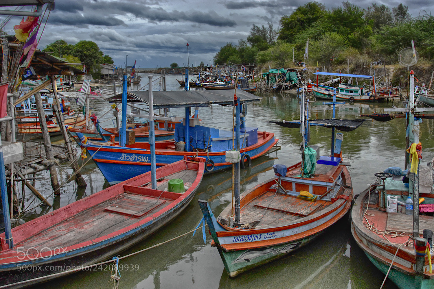 Nikon D200 sample photo. Fishing boats photography