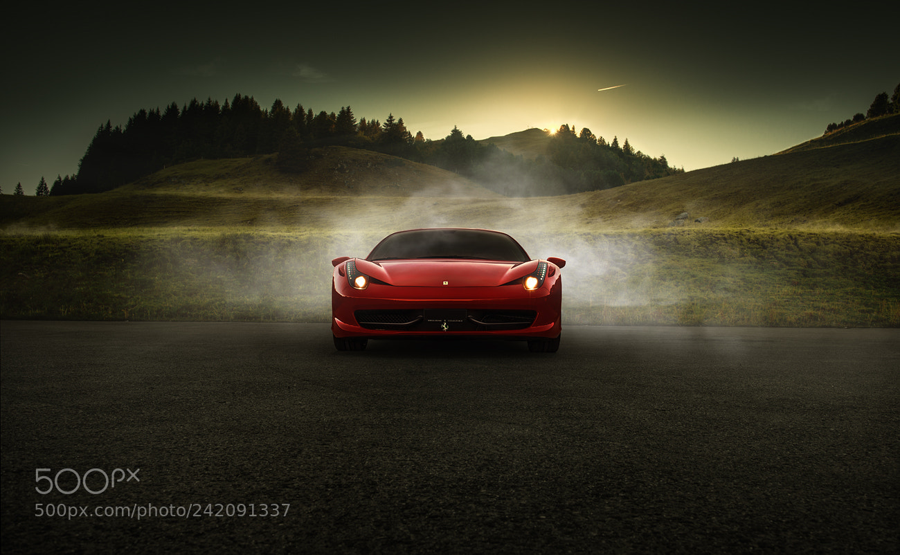 Nikon D800 sample photo. Ferrari 488 italia - burnout #2 photography