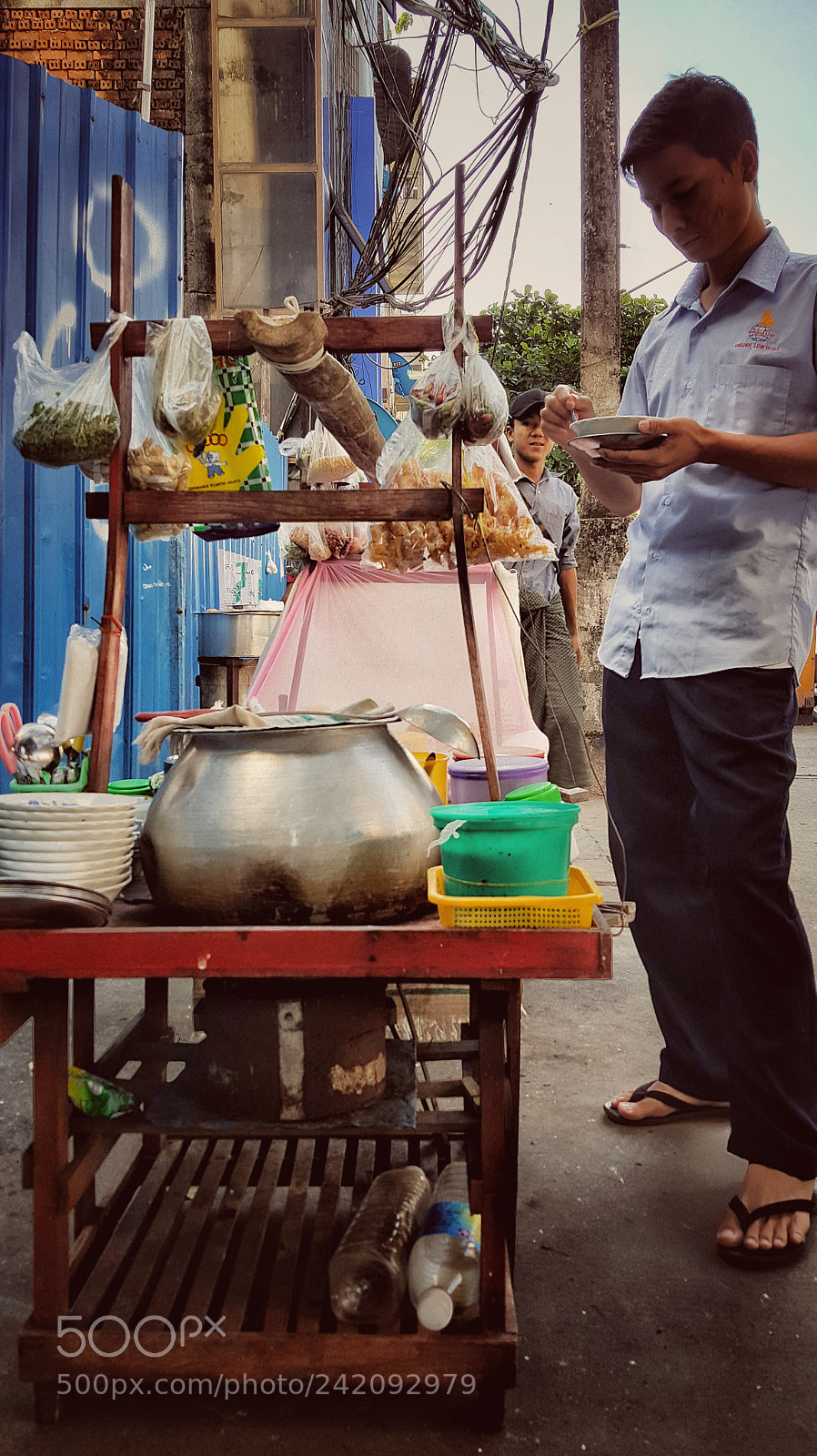 Samsung Galaxy Note5 sample photo. Street food in yangon photography