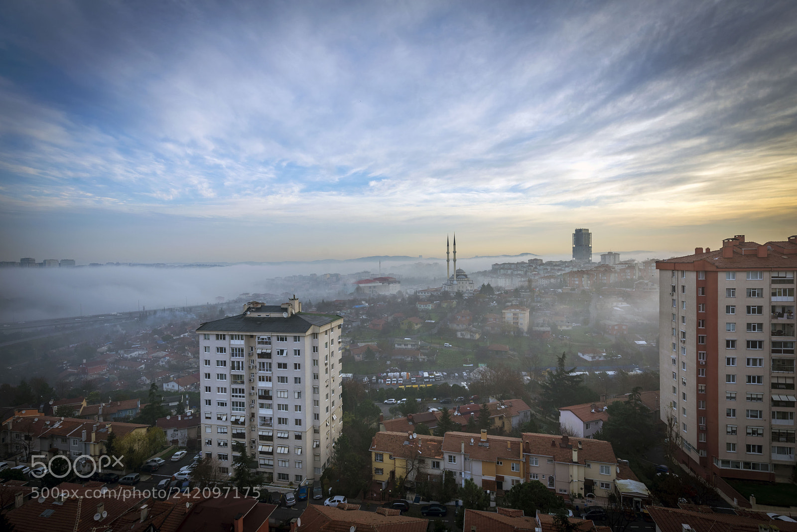 Nikon D610 sample photo. Bosphorus morning fog photography