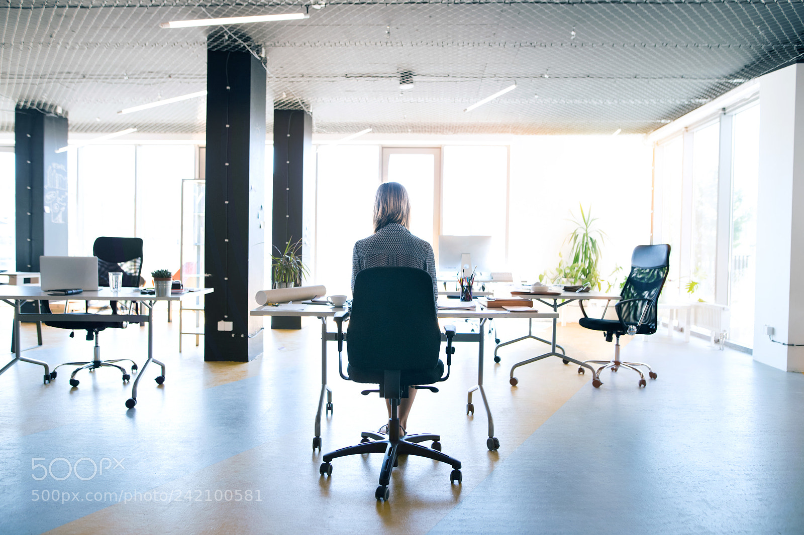 Nikon D5 sample photo. Businesswoman in her office photography