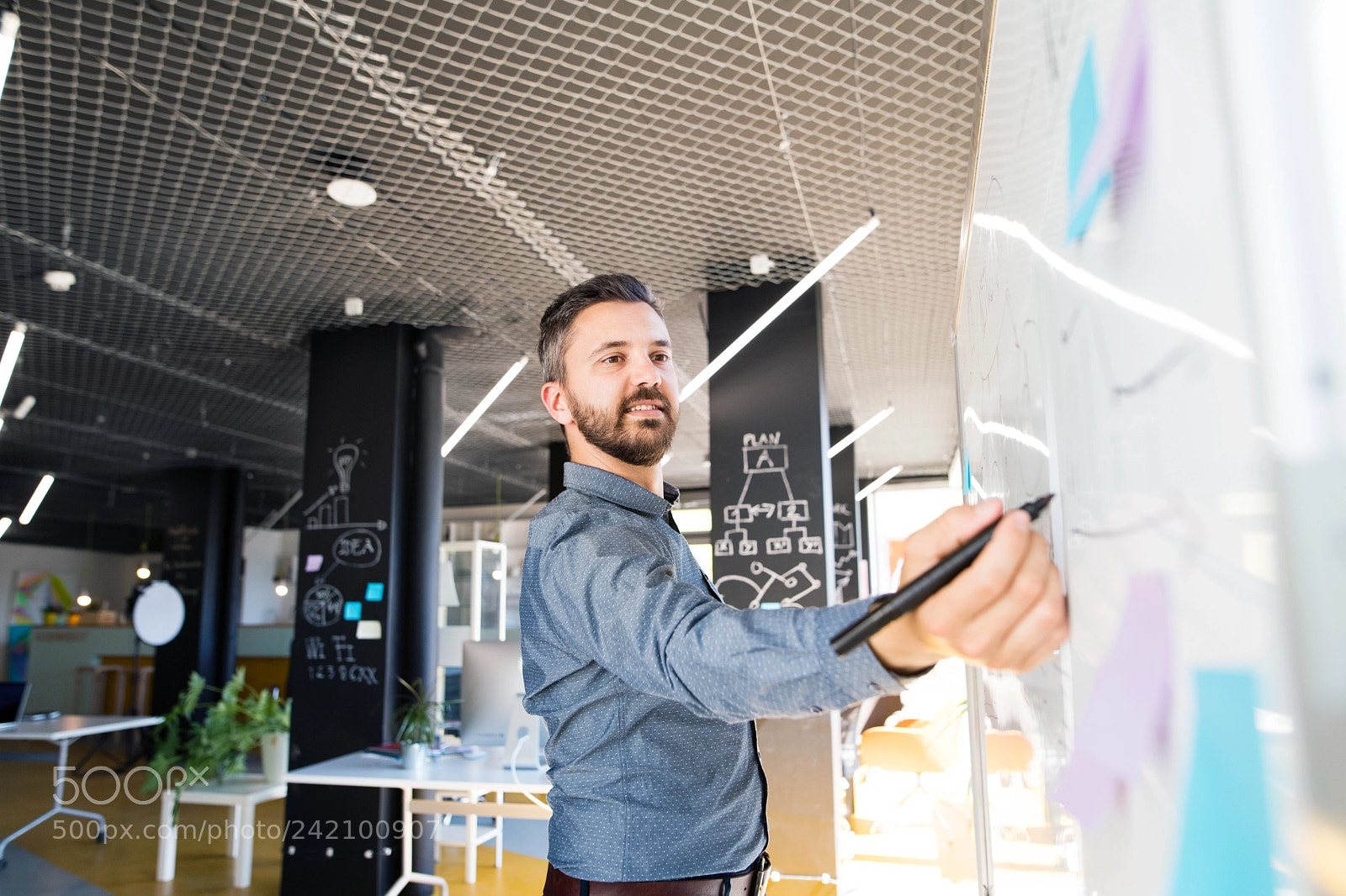 Nikon D5 sample photo. Businessman in the office photography