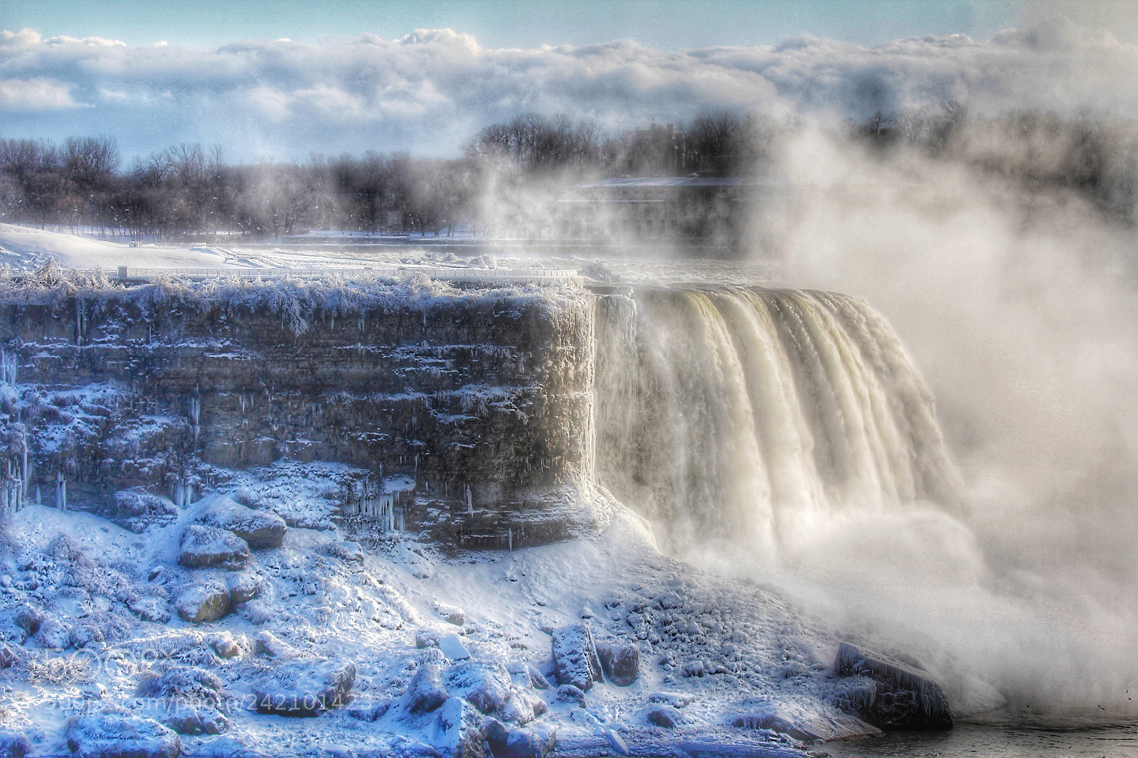 Canon EOS 60D sample photo. Winter niagara falls photography