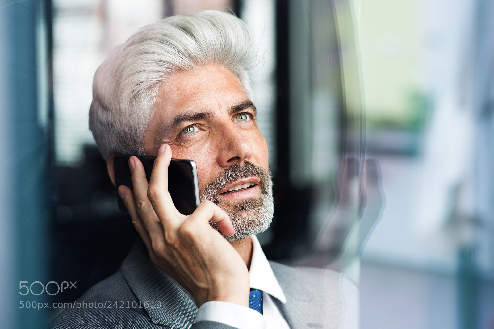 Nikon D5 sample photo. Mature businessman with smartphone photography