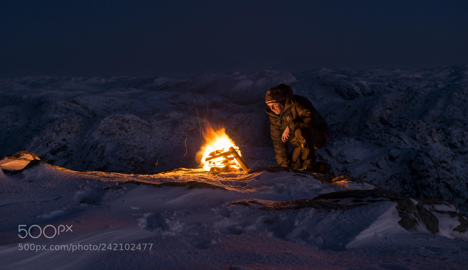 Nikon D800 sample photo. Bonfire on the mountain photography