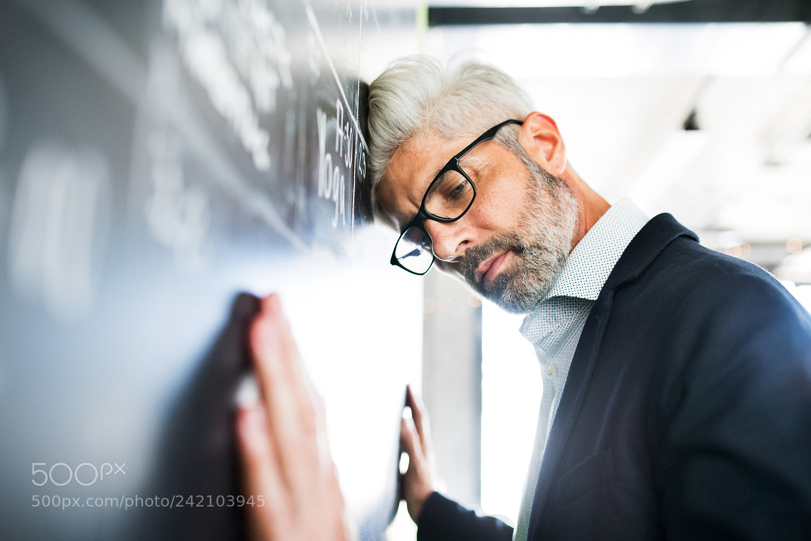 Nikon D5 sample photo. Worried mature businessman in photography