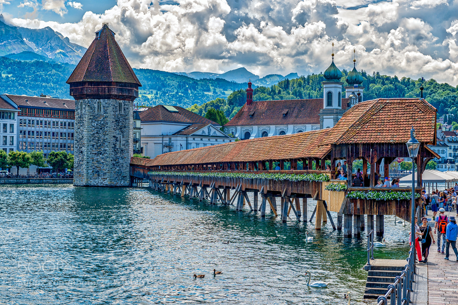 Nikon D4S sample photo. Famous bridge of luzern photography