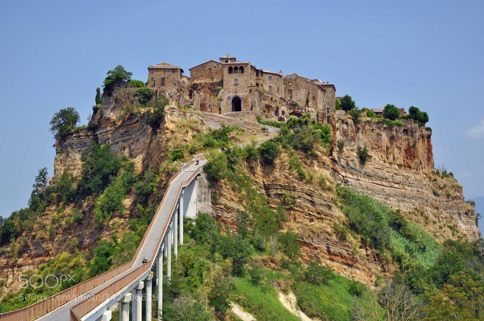 Nikon D5000 sample photo. Civita di bagnoregio photography