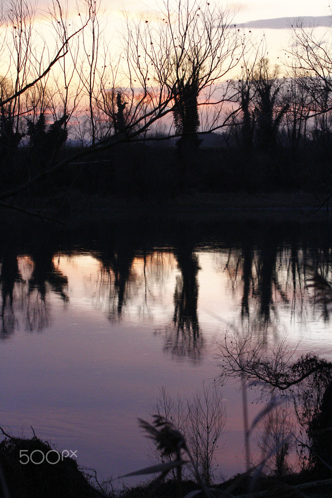 Canon EOS 7D sample photo. Sunset in adige river photography